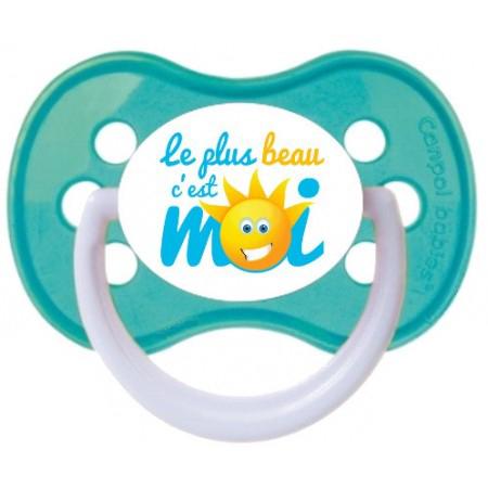 Sucette personnalisée Le plus beau c'est moi Sucette personnalisée Le plus beau c'est moi