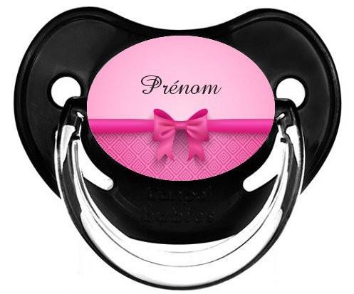 Sucette personnalisée "Flot rose" Sucette personnalisée "Flot rose"