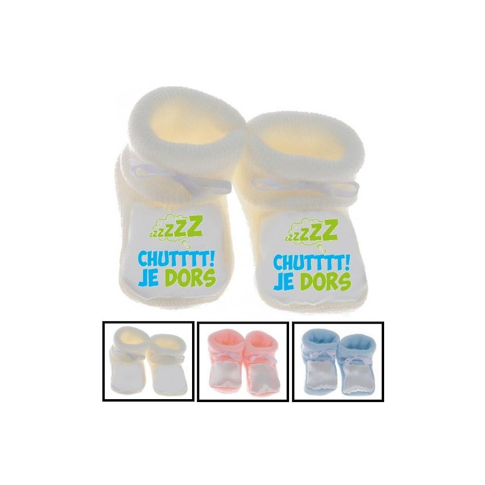 Chaussons bébé Chut Je dors Chaussons bébé Chut Je dors