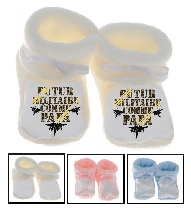 Chaussons bébé Militaire comme papa Chaussons bébé Militaire comme papa