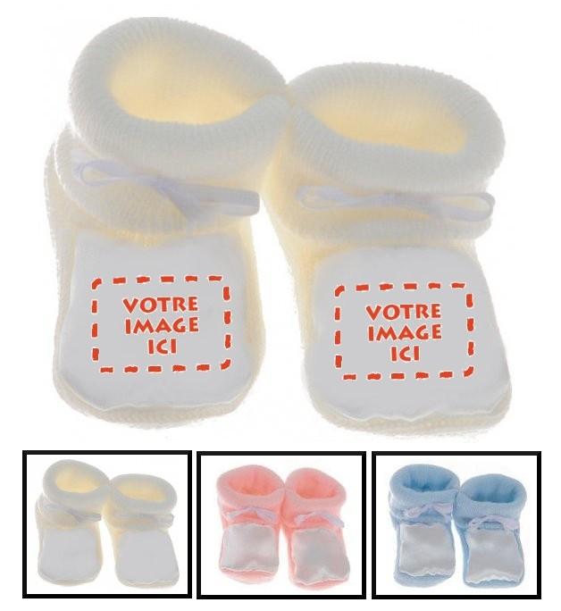 Chaussons bébé personnalisé image-photo Chaussons bébé personnalisé image-photo