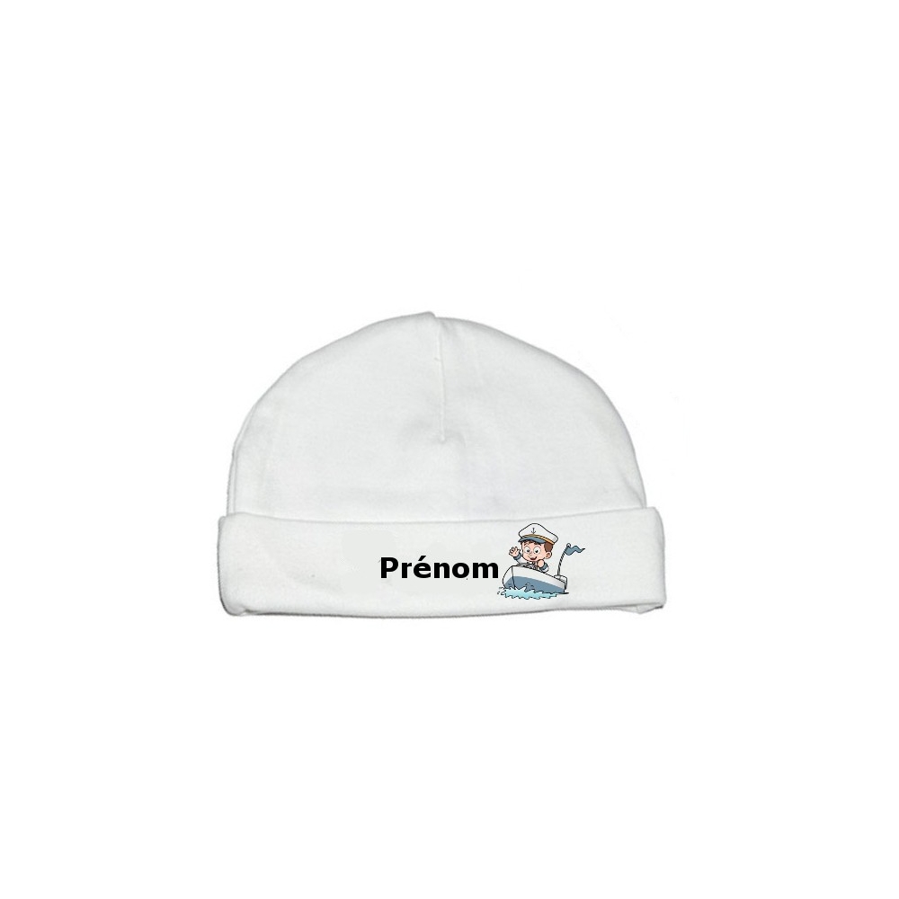 Bonnet personnalisé marin prénom Bonnet personnalisé marin prénom